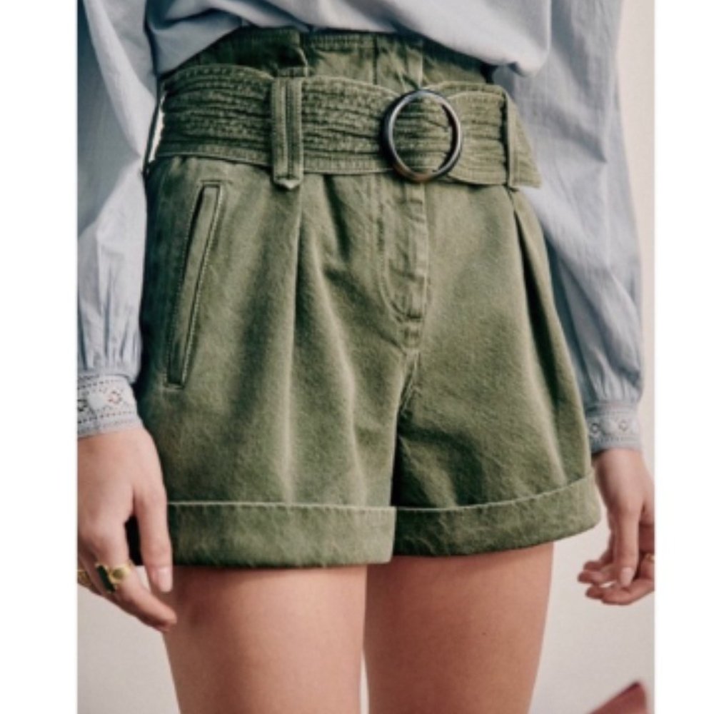 Sezane Rome Shorts - Khaki